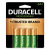 Rechargeable StayCharged NiMH Batteries, AA, 4/Pack1