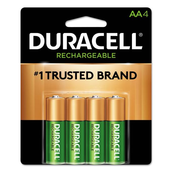 Rechargeable StayCharged NiMH Batteries, AA, 4/Pack1