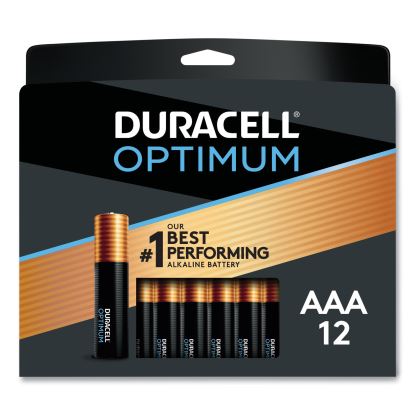 Optimum Alkaline AAA Batteries, 12/Pack1