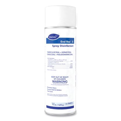 End Bac II Spray Disinfectant, Fresh Scent, 15 oz Aerosol Spray, 12/Carton1