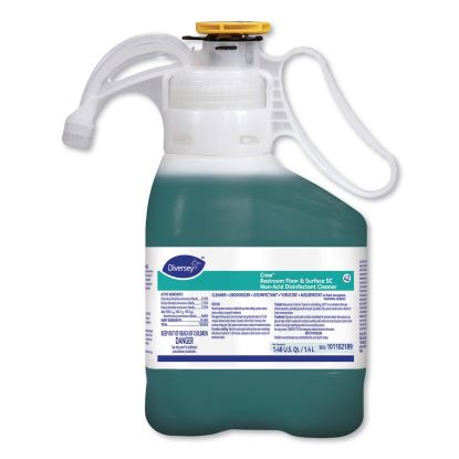 Crew Restroom Floor and Surface SC Non-Acid Disinfectant Cleaner, Fresh, 1.4 L Bottle, 2/Carton1