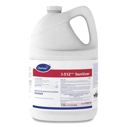 J-512TM/MC Sanitizer, 1 gal Bottle, 4/Carton1