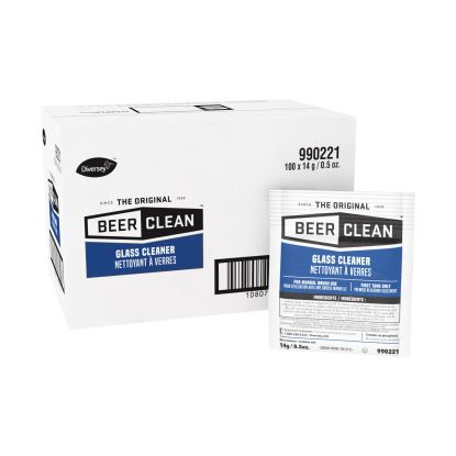 Beer Clean Glass Cleaner, Powder, 0.5 oz Packet, 100/Carton1