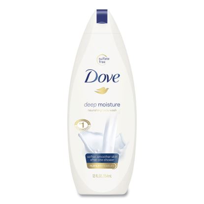 Dove Body Wash Deep Moisture, 12 oz Bottle, 6/Carton1