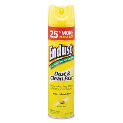 Endust Multi-Surface Dusting and Cleaning Spray, Lemon Zest, 12.5 oz Aerosol Spray, 6/Carton1