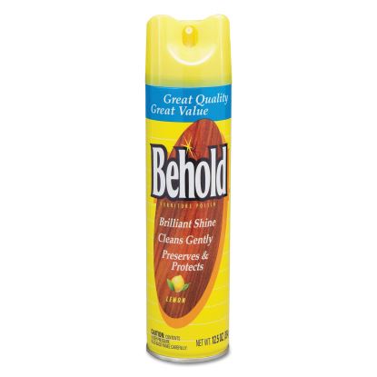 Behold Furniture Polish, Lemon, 12.5 oz Aerosol Spray, 6/Carton1