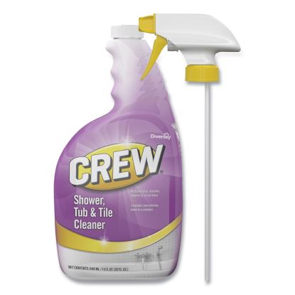 Crew Shower, Tub and Tile Cleaner, Liquid, 32 oz, 4/Carton1