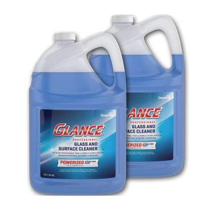 Glance Powerized Glass and Surface Cleaner, Liquid, 1 gal, 2/Carton1