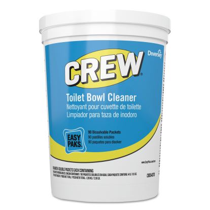 Crew Easy Paks Toilet Bowl Cleaner, Fresh Floral Scent, 0.5 oz Packet, 90 Packets/Tub, 2 Tubs/Carton1