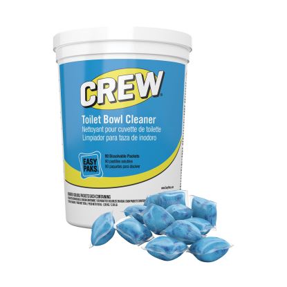Crew Easy Paks Toilet Bowl Cleaner, Fresh Floral Scent, 0.5 oz Packet, 90 Packets/Tub1