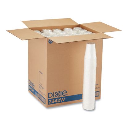 Paper Hot Cups, 12 oz, White, 50/Sleeve, 20 Sleeves/Carton1