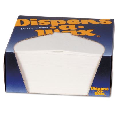 Dispens-A-Wax Waxed Deli Patty Paper, 4.75 x 5, White, 1,000/Box1