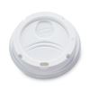 White Dome Lid Fits 10 oz to 16 oz Perfectouch Cups, 12 oz to 20 oz Hot Cups, WiseSize, 500/Carton2