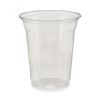 Clear Plastic PETE Cups, 12 oz, 25/Sleeve, 20 Sleeves/Carton2
