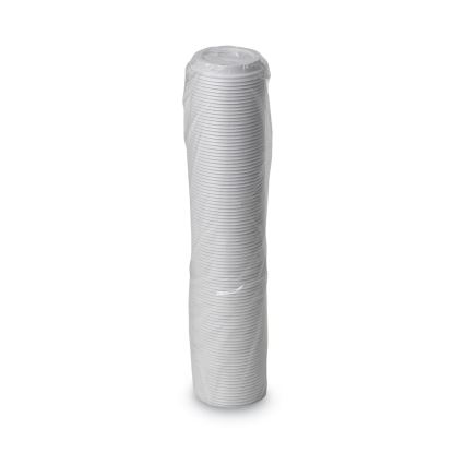 Dome Drink-Thru Lids, Fits 10 oz to 20 oz Dixie Paper Hot Cups, White, 100/Pack1