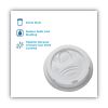 Dome Drink-Thru Lids, Fits 10 oz to 20 oz Dixie Paper Hot Cups, White, 100/Pack2