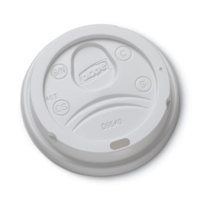 Sip-Through Dome Hot Drink Lids, Fits 10 oz Cups, White, 100/Pack1