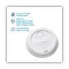 Sip-Through Dome Hot Drink Lids, Fits 10 oz Cups, White, 100/Pack, 10 Packs/Carton2