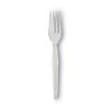 Plastic Cutlery, Forks, Heavyweight, Clear, 1,000/Carton2