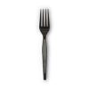 Plastic Cutlery, Heavyweight Forks, Black, 1,000/Carton2