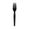 Individually Wrapped Heavyweight Forks, Polystyrene, Black, 1,000/Carton2