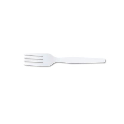 Plastic Cutlery, Heavy Mediumweight Fork, 1,000 Carton1