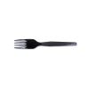 Plastic Cutlery, Heavy Mediumweight Forks, Black, 1,000/Carton1