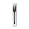 Grab’N Go Wrapped Cutlery, Forks, Black, 90/Box2