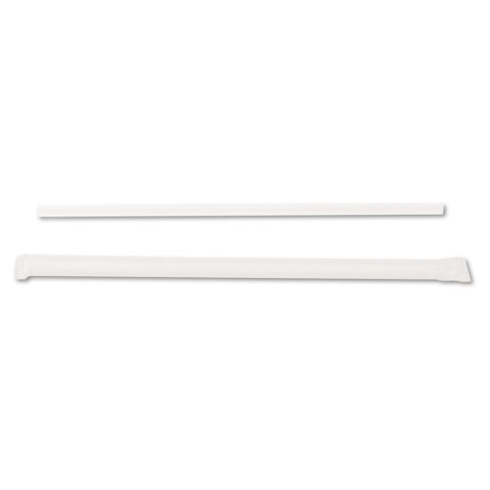 Jumbo Straws, 7.75", Plastic, Translucent, 500/Box1