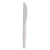 Heavyweight Polystyrene Cutlery, Knives, Clear, 1,000/Carton1