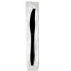 Individually Wrapped Heavyweight Knives, Polystyrene, Black, 1,000/Carton1