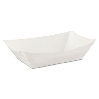 Kant Leek Polycoated Paper Food Tray, 3 lb Capacity, 5.88 x 8.4 x 2, White, 250/Pack, 2/Pack/Carton1