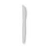 Plastic Cutlery, Mediumweight Knives, White, 1,000/Carton2