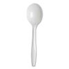 Plastic Cutlery, Mediumweight Soup Spoons, White, 1,000/Carton2