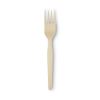 SmartStock Plastic Cutlery Refill, Forks, 6.5", Series-O Mediumweight Bio-Blend, Beige, 40/Pack, 24 Packs/Carton1