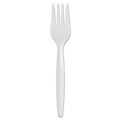 SmartStock Plastic Cutlery Refill, Fork, 5.8", Series-B Mediumweight, White, 40/Pack, 24 Packs/Carton1