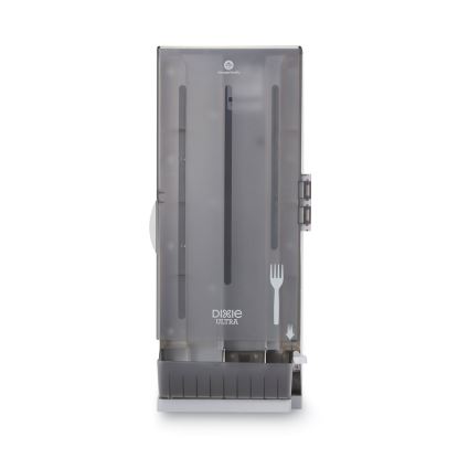 SmartStock Utensil Dispenser, Forks, 10 x 8.78 x 24.75, Smoke1