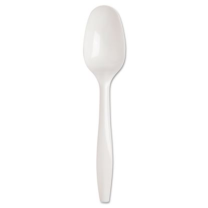 SmartStock Plastic Cutlery Refill, Teaspoon, 5.5", Series-B Mediumweight, White, 40/Pack, 24 Packs/Carton1