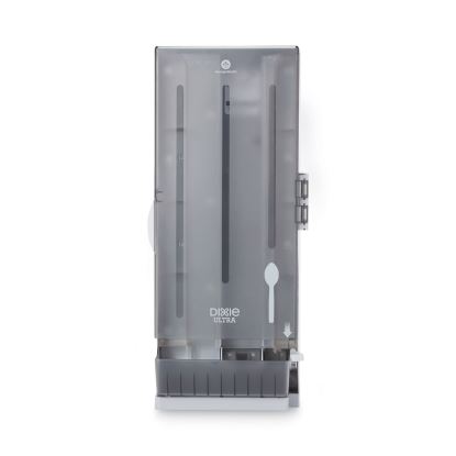 SmartStock Utensil Dispenser, Spoons, 10 x 8.78 x 24.75, Smoke1