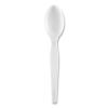 Plastic Cutlery, Heavyweight Teaspoons, White, 1,000/Carton2