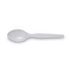 Plastic Cutlery, Heavy Mediumweight Teaspoons, White, 100/Box2