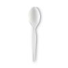 Plastic Cutlery, Heavy Mediumweight Teaspoons, White, 1,000/Carton2