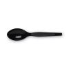 Plastic Cutlery, Heavy Mediumweight Teaspoons, Black, 100/Box2