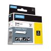 Rhino Flexible Nylon Industrial Label Tape, 1" x 11.5 ft, White/Black Print2