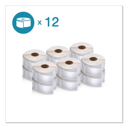 LW Multipurpose Labels, 1" x 2.13", White, 500/Roll, 12 Rolls/Pack1