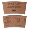EcoGrip Hot Cup Sleeves - Renewable and Compostable, Fits 12, 16, 20, 24 oz Cups, Kraft, 1,300/Carton1