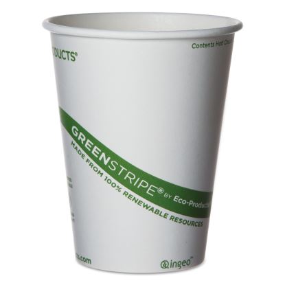 GreenStripe Renewable and Compostable Hot Cups, 12 oz, 50/Pack, 20 Packs/Carton1