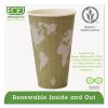 World Art Renewable and Compostable Insulated Hot Cups, PLA, 16 oz, 40/Packs, 15 Packs/Carton2