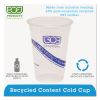 BlueStripe 25% Recycled Content Cold Cups, 16 oz, Clear/Blue, 50/Pack, 20 Packs/Carton2