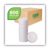 EcoLid Renewable/Compostable Hot Cup Lid, PLA, Fits 10 oz to 20 oz Hot Cups, 50/Pack, 16 Packs/Carton2